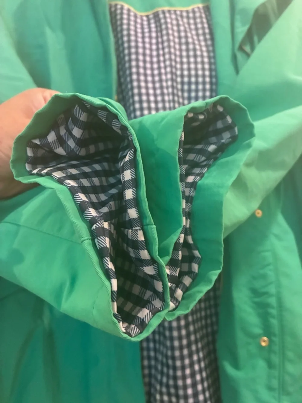 Charter‎ Club Teal Hooded Trench Coat